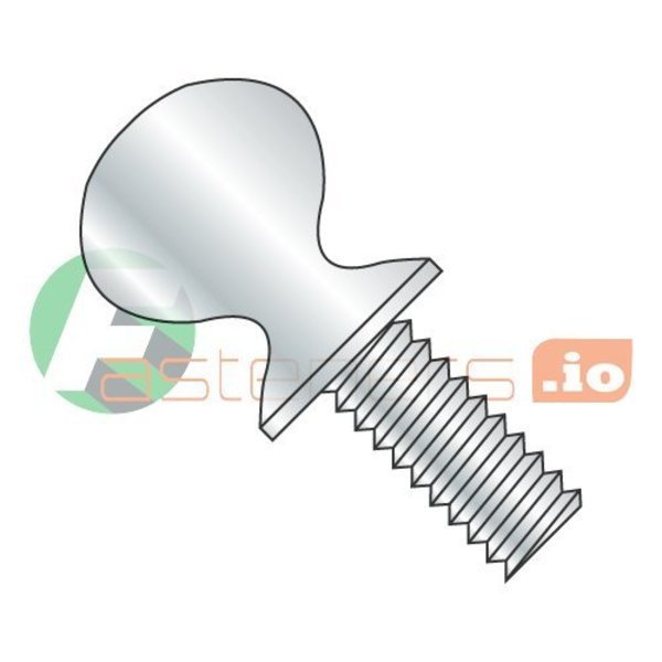 Newport Fasteners Thumb Screw, #6-32 Thread Size, Spade, Zinc Plated Steel, 0.3 in Head Ht, 3/4 in Lg, 3000 PK 757899